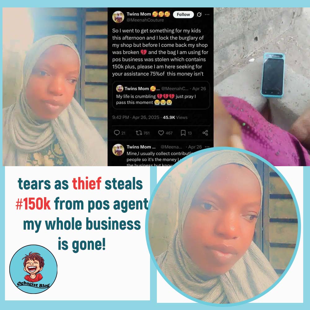 tears as thief steals ₦150k from pos agent – ‘my whole business is gone!